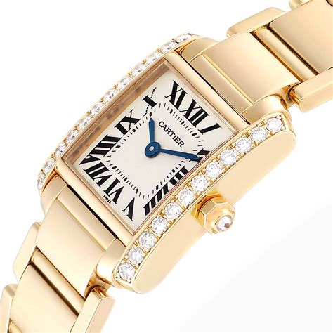 cartier gold watches women|cartier diamond ladies watches.